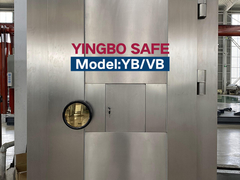 Puerta de bóveda de acero inoxidable con tres cerraduras