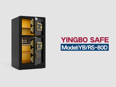 YB/RS-80D huellas dactilares cerradura caja fuerte en casa negro