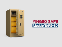 YB/RS-80 huellas dactilares cerradura caja fuerte de oro