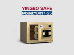 Caja de seguridad de oficina de doble alarma dorada H250mm