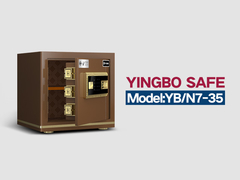 Cuadro de seguridad de oficina de acero sólido alarma doble YB/N7-35