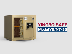 YB-N7-35-caja de seguridad de la oficina - cerradura electrónica de oro