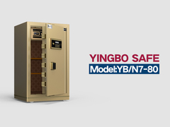 YB-N7-80-caja de seguridad de oficina -cerradura electrónica de oro