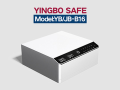 Caja de seguridad de joyas de acero sólido YB-JS, blanca única