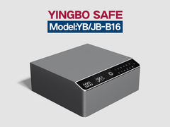 Caja de seguridad de joyas de acero sólido YB-JS gris