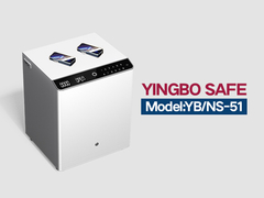 YB-NS - mesa de noche de acero sólido blanco