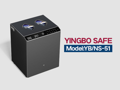 YB-NS - mesa de noche de acero sólido gris