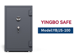 YB/JS-100 Caja Fuerte Ignífuga Antirrobo para Joyas con Cerradura Biometrica de Huella Dactilar