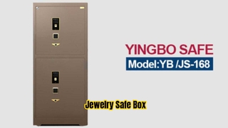 Caja fuerte para joyería ZY con enrollador de reloj 168 Café