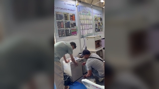 Yingbo Safes debuta en la exposición comercial del puerto fronterizo de Horgos 2026, llena de visitantes el día de la inauguración